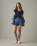 Women's Classic Cotton V-Neck Tee - Black